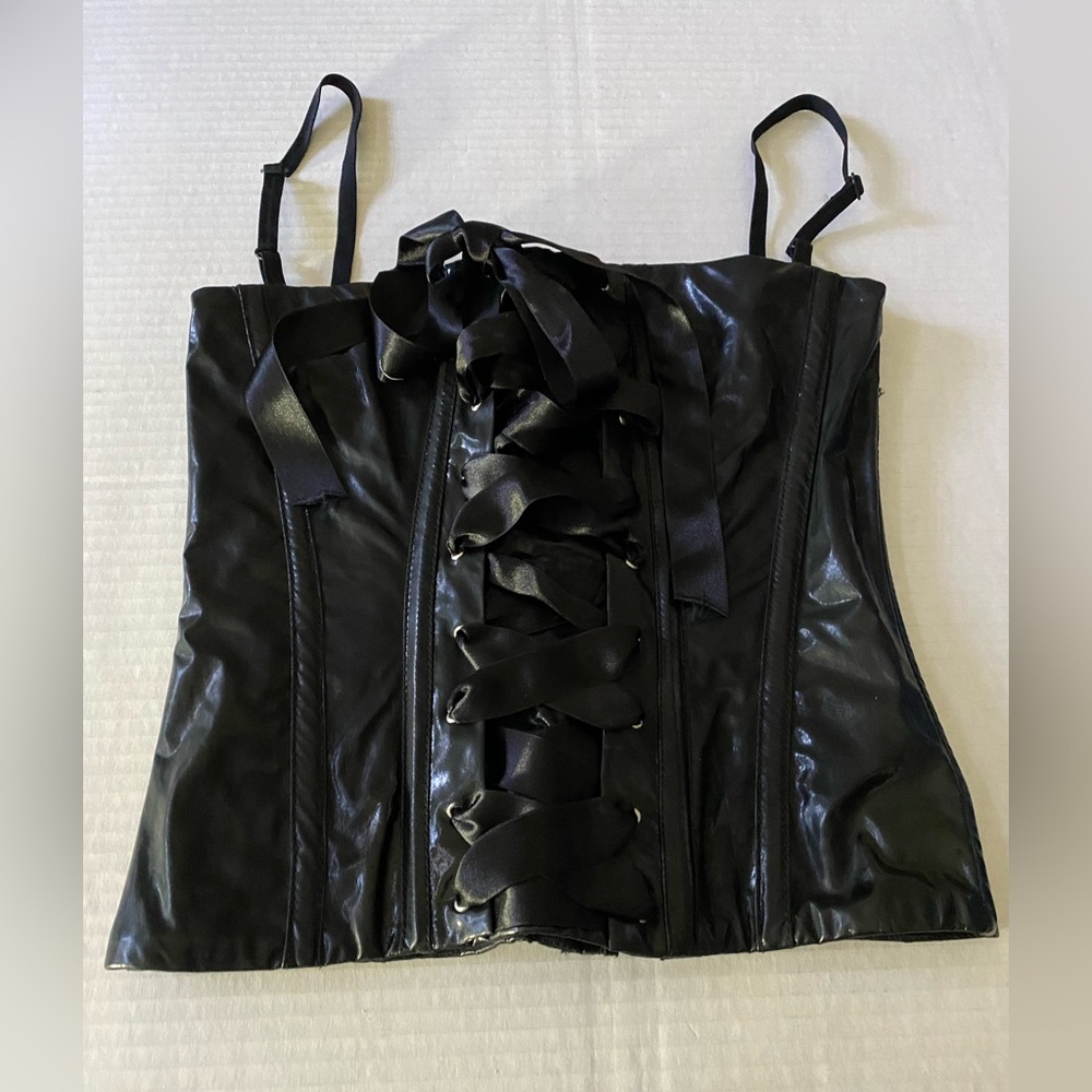 NWT Vintage D & G Dolce & Gabbana Black Bustier Top Size 40 - Picture 1 of 16